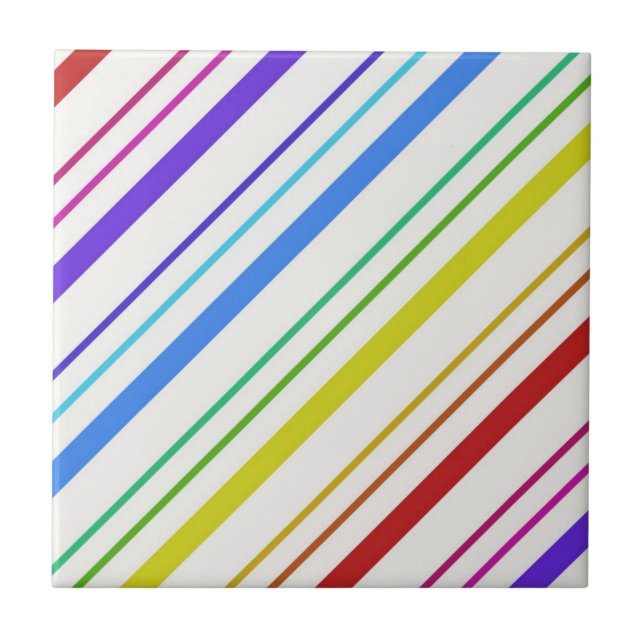 Ceramic Tile Colourful Colours Stripe (Front)