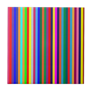 Ceramic Tile Colourful Colours Stripes