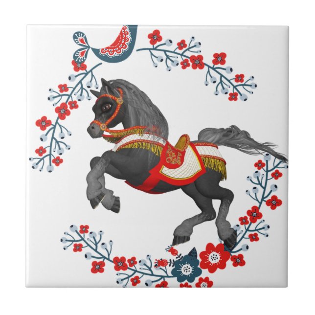 Ceramic Tile Country Horse  (Front)