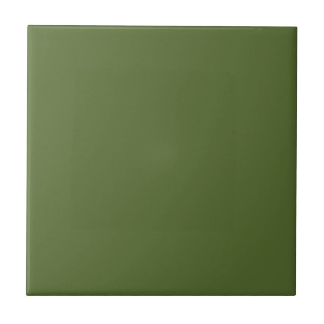 CERAMIC TILE - DARK OLIVE GREEN (Front)