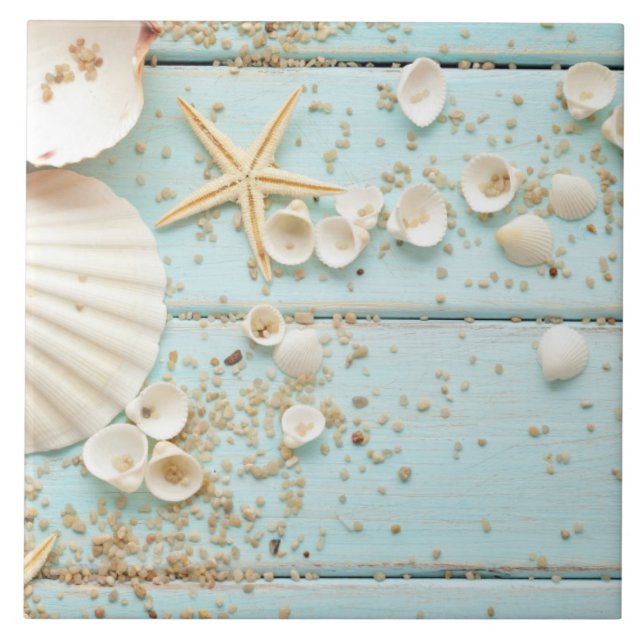 Ceramic Tile - Day at the Beach (Front)