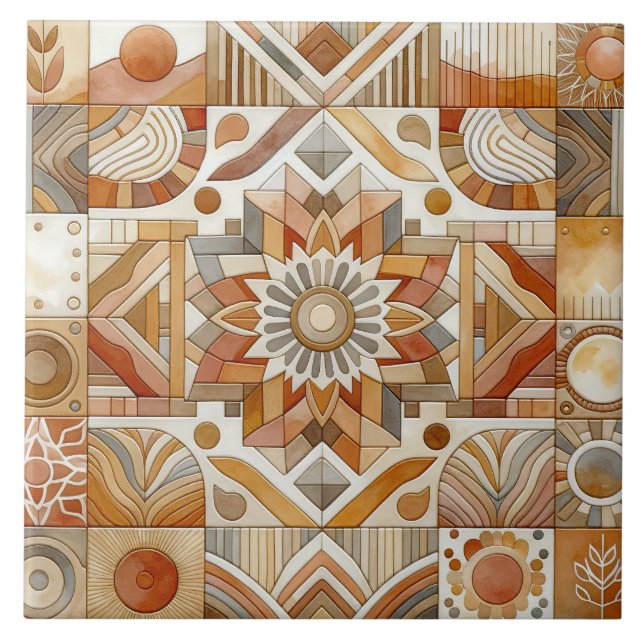 Ceramic Tile Desert Colours (Front)