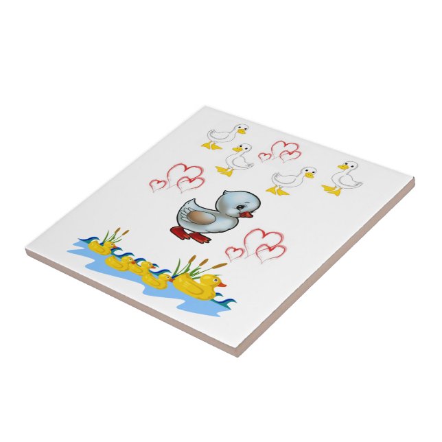 Ceramic Tile Duck (Side)