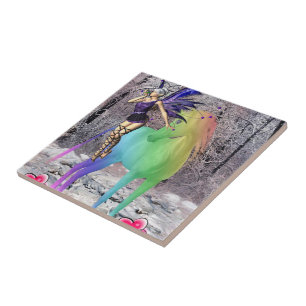 Ceramic Tile Fairy Pony