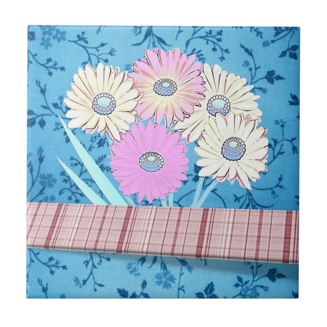 Ceramic Tile Floral (Front)