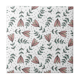 Ceramic Tile Floral Rose Flowers