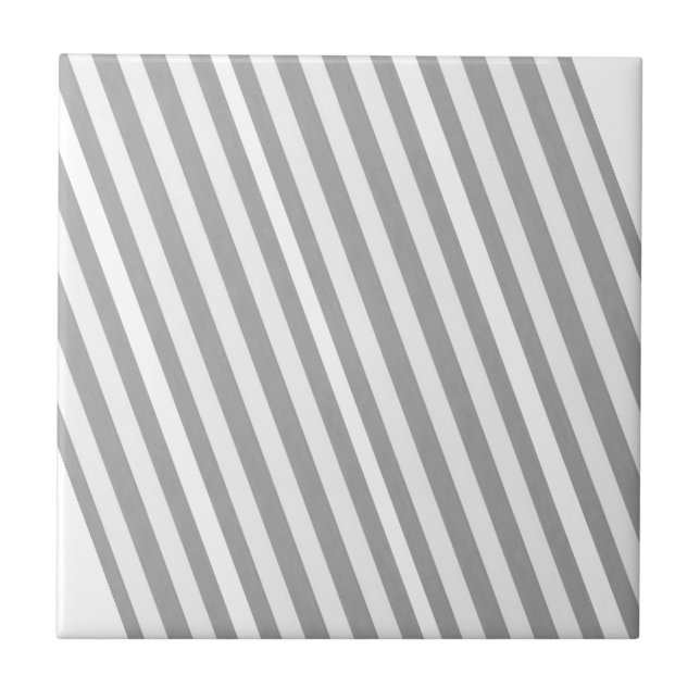 Ceramic Tile  Grey Stripe  (Front)