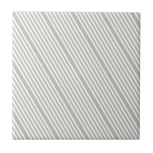 Ceramic Tile Grey & White Stripe