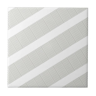 Ceramic Tile Grey & White Stripe