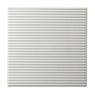 Ceramic Tile Grey & White Stripe