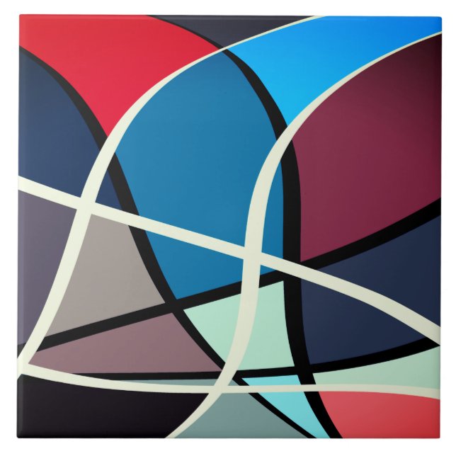 Ceramic Tile, Large (6" × 6") Pattern 01 Ceramic Tile (Front)