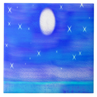 Ceramic Tile, Large (6" x 6") Good Night Ceramic Tile