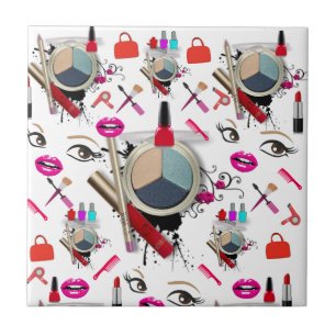 Ceramic Tile Makeup Eye Shadow Lipstick