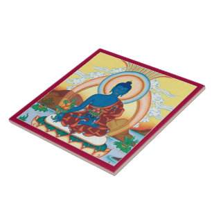 CERAMIC TILE- Medicine Buddha - The Healing Master Ceramic Tile
