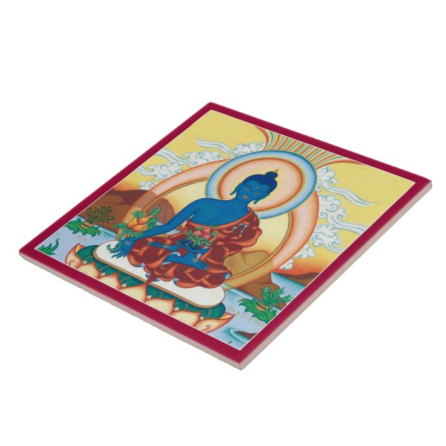 CERAMIC TILE- Medicine Buddha - The Healing Master Ceramic Tile (Side)