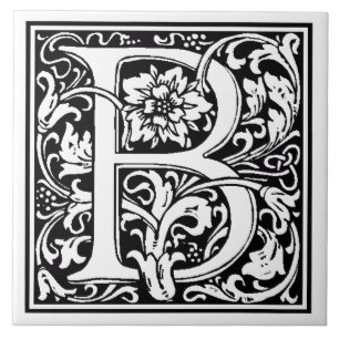 Ceramic Tile - Monogram Letter B
