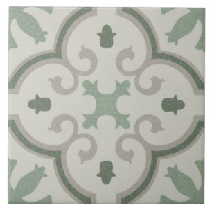 Ceramic Tile - Moroccan Green Beige