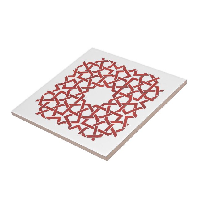 Ceramic tile Moroccan mosaic red (Side)