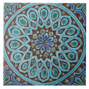 Ceramic Tile - Moroccan Tile Style Turquoise 