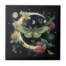 Ceramic tile - Night butterfly