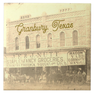 Ceramic Tile of Nutt House In Granbury, Texas