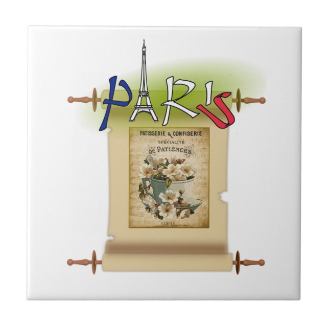 Ceramic Tile Paris France (Front)