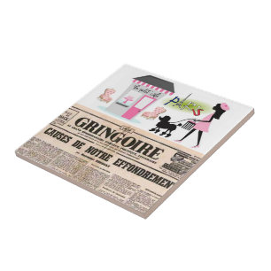 Ceramic Tile Paris France Newspaper