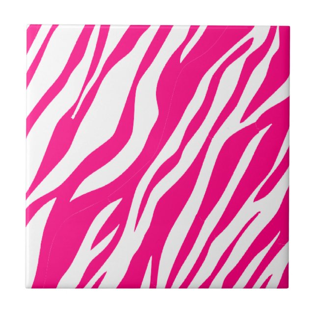 Ceramic Tile Pink Leopard  (Front)