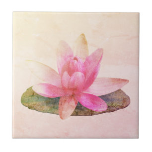 CERAMIC TILE : PINK LOTUS
