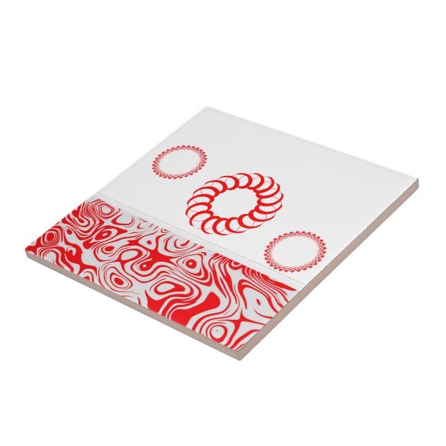 Ceramic Tile Red (Side)