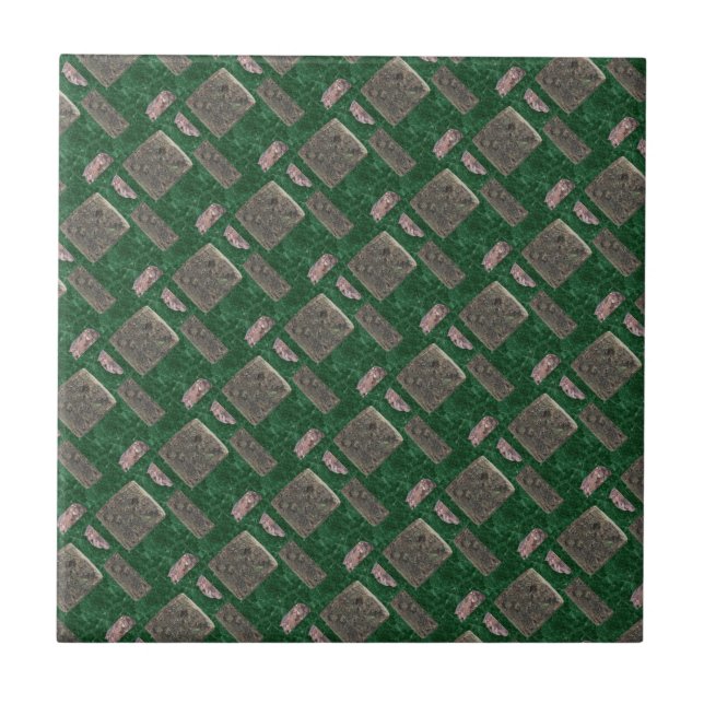 Ceramic Tile Rock Green (Front)