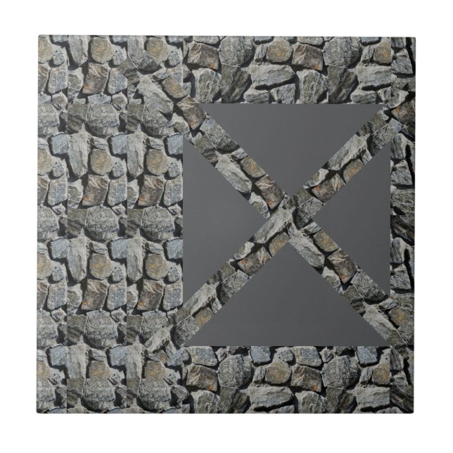 Ceramic Tile Rock Grey  (Front)