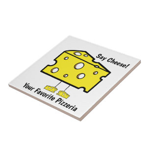 Ceramic Tile Say Cheese Favourite Pizzeria Pizza