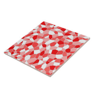 Ceramic Tile - Shades of Red Mosaic