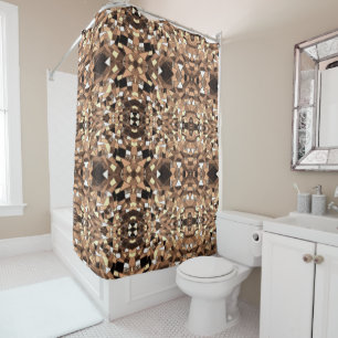 Ceramic Tile Shower Curtain