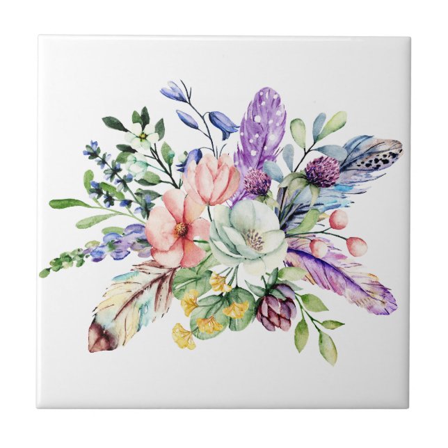 Ceramic Tile,Small (4.25" x 4.25"), Ceramic Tile (Front)