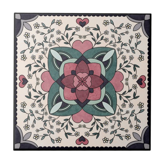 Ceramic Tile, Small (4.25" x 4.25") Tile (Front)