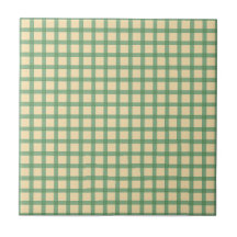 Ceramic Tile, Small- WINDOWPANE-GREEN