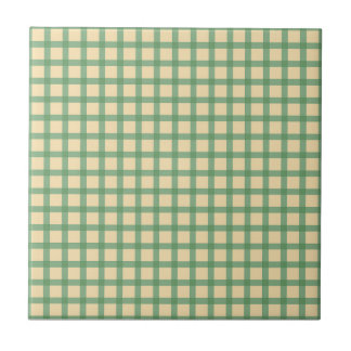 Ceramic Tile, Small- WINDOWPANE-GREEN Ceramic Tile