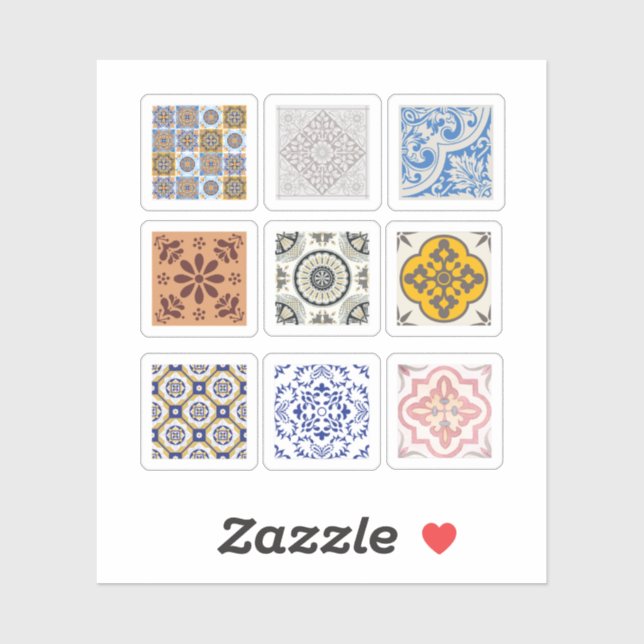 Ceramic Tile Stickers (Sheet)