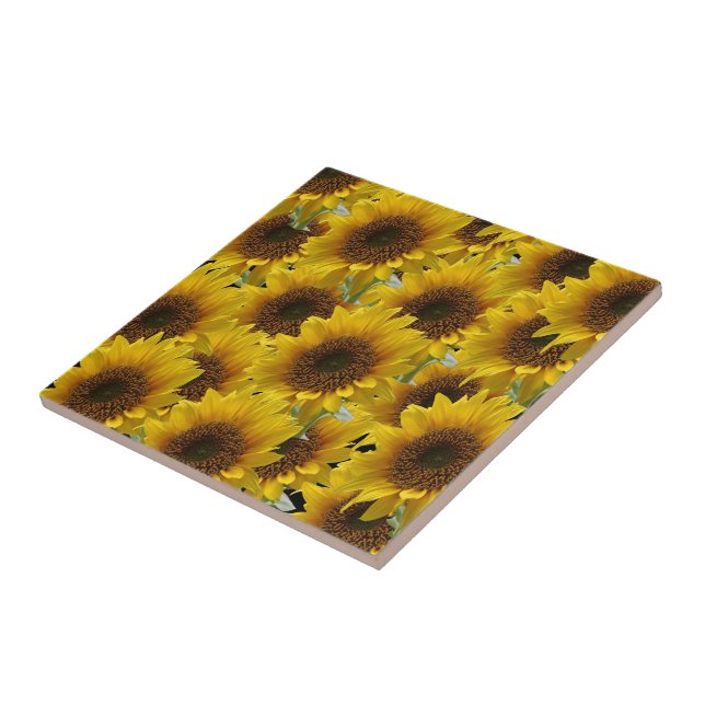 Ceramic Tile Sunflower (Side)