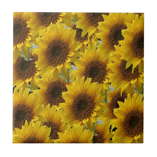 Ceramic Tile Sunflower (Front)