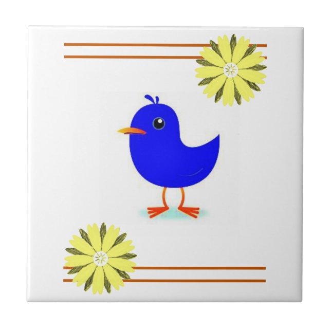 Ceramic Tile Sunflower (Front)