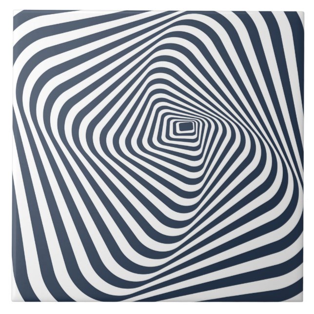 Ceramic Tile - Through The Tunnel Modern Abstract  (Front)