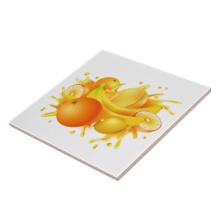 Ceramic Tile/Trivet-Fruits Ceramic Tile