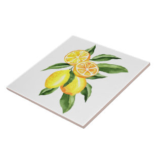 Ceramic Tile/Trivet-Lemons Ceramic Tile