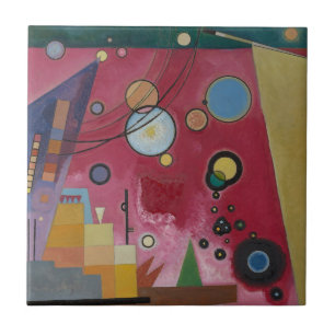 CERAMIC TILE : WASSILY KANDINSKY : HEAVY RED 1924