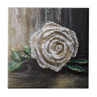 Ceramic Tile - White Rose