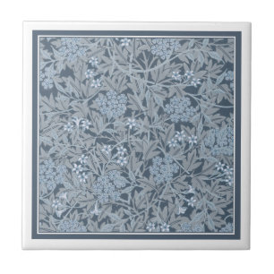 CERAMIC TILE :WILLIAM MORRIS : BLUE JASMINE