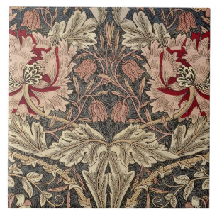 Ceramic Tile - William Morris Floral Art Nouveau